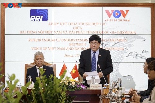 VOV ký thỏa thuận hợp tác mới với Đài Phát thanh Quốc gia Indonesia (RRI) - ảnh 2