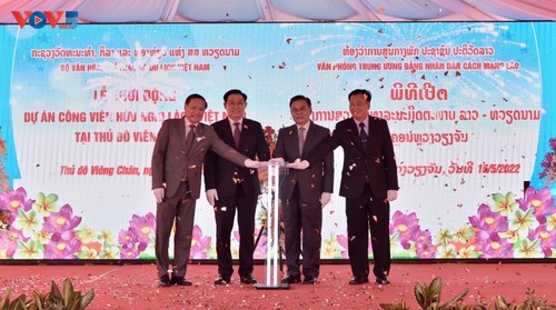 Lễ khởi động dự án xây dựng Công viên Hữu nghị Lào - Việt Nam - ảnh 1