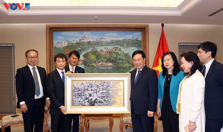 Vize-Premierminister Pham Binh Minh empfängt Präsident des japanischen Konzern EMS - ảnh 1