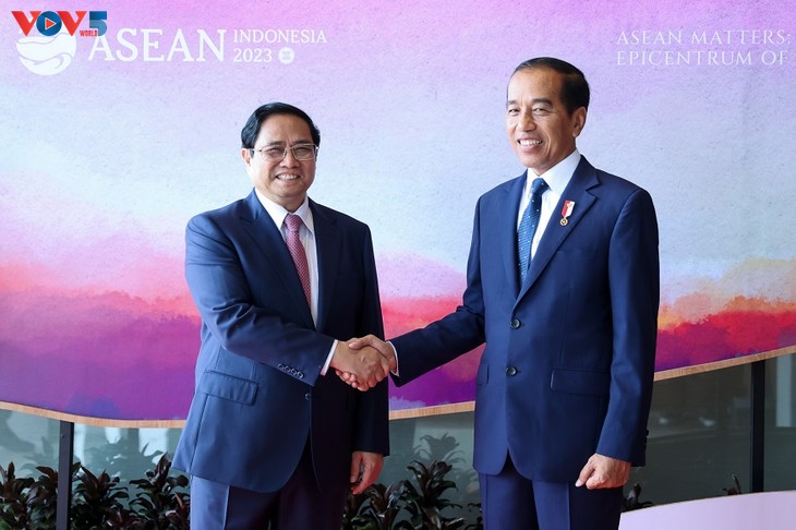 팜 민 찐 총리, 인도네시아 대통령·캄보디아 총리 만나 - ảnh 1