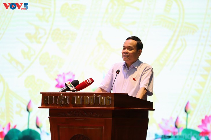 Phó Thủ tướng Trần Lưu Quang tiếp xúc cử tri Thành phố Hải Phòng - ảnh 1