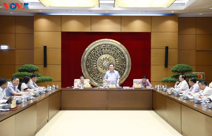 Председатель Национального собрания Выонг Динь Хюэ: Проект Закона о земле должен соответствовать требованиям и быть завершен до 1 сентября - ảnh 1