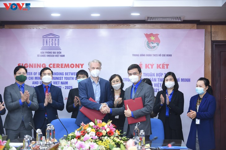 Mở rộng thêm nhiều lĩnh vực hợp tác giữa Trung ương Đoàn và UNESCO tại Việt Nam - ảnh 1