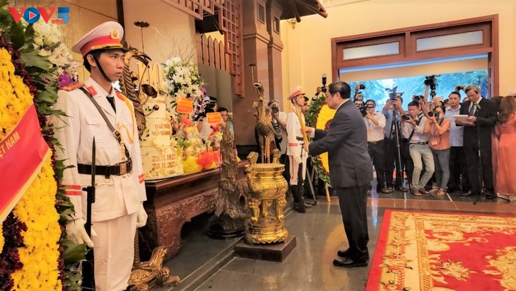Thủ tướng Phạm Minh Chính dự các hoạt động Kỷ niệm 100 năm ngày sinh Thủ tướng Võ Văn Kiệt - ảnh 1