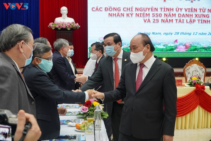 Staatspräsident: Quang Nam soll die Infrastruktur für sozialwirtschaftliche Entwicklung weiterentwickeln - ảnh 1