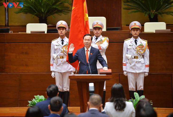 Parlament wählt Vo Van Thuong zum Staatspräsidenten - ảnh 1