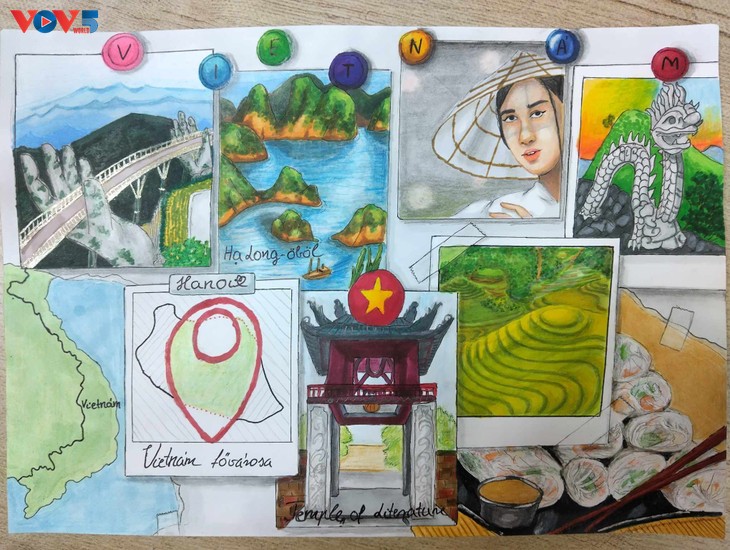 Cuộc thi vẽ tranh với chủ đề “Việt Nam hôm nay trong con mắt trẻ thơ” dành cho học sinh Hungary - ảnh 1