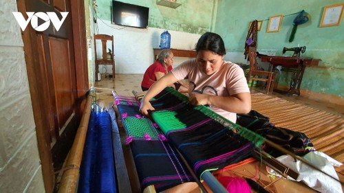 Woman weaving; Central Highlands, Vietnam, Woman weaving; M…