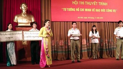 Termina Concurso de elocuencia sobre la ideología de Ho Chi Minh  - ảnh 1