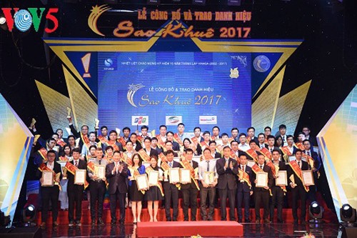 Honran 64 productos cibernéticos ganadores del premio Sao Khue 2017 - ảnh 1