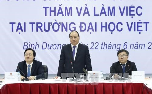Primer ministro orienta el desarrollo de la universidad Vietnam-Alemania - ảnh 1
