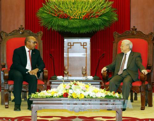 Máximo líder político de Vietnam ensalza los aportes del embajador cubano a los lazos bilaterales - ảnh 1
