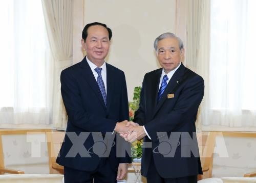 Presidente de Vietnam visita la prefectura nipona de Gunma - ảnh 1