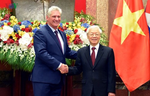 Relaciones con Vietnam tienen un carácter histórico y especial, afirma presidente de Cuba - ảnh 1