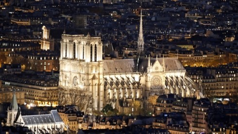 Presidente francés fija en 5 años de reconstrucción de la catedral de Notre Dame - ảnh 1