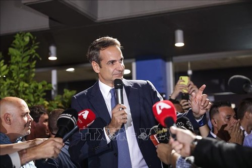 Contundente triunfo de oposición conservadora en elecciones generales de Grecia - ảnh 1