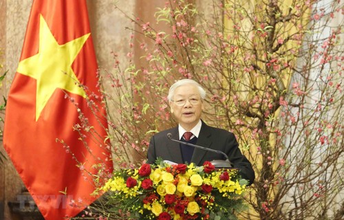 Mensaje de felicitación del presidente de Vietnam por el Año Nuevo Lunar 2020 - ảnh 1