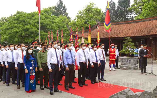 Se realizan actividades en celebración de los reyes Hung - ảnh 1