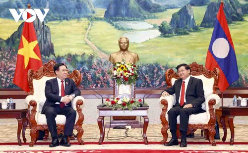 El presidente del Parlamento vietnamita continúa su agenda en Laos - ảnh 1