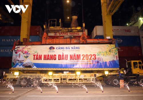 Puerto de Da Nang recibe al primer barco del Año Nuevo Lunar - ảnh 1