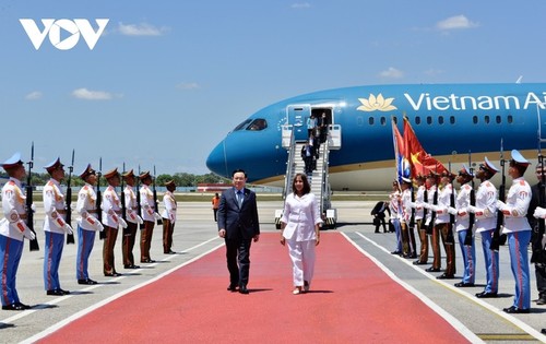 Titular del Parlamento vietnamita inicia visita oficial a Cuba - ảnh 2