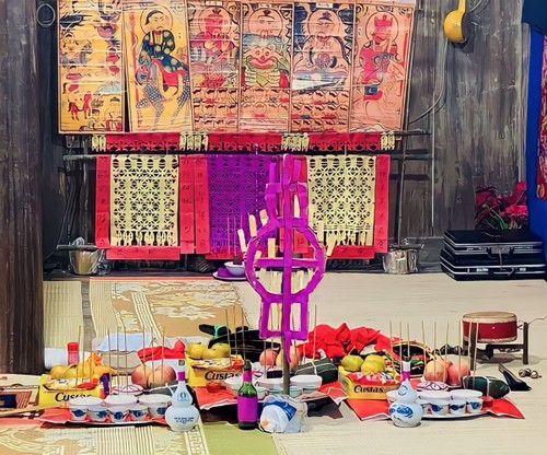 Peculiar ceremonia de longevidad de la etnia Nung en Bac Kan - ảnh 2