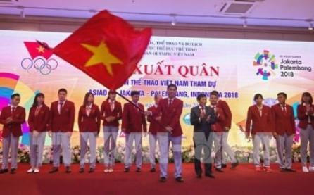 Ceremonia de despedida a los atletas vietnamitas participantes en los Juegos Asiáticos 2018 - ảnh 1