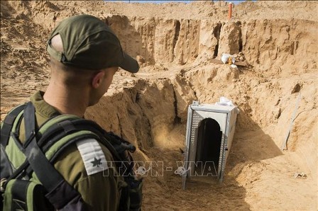 Israel destruye otro túnel del Hamas en Gaza - ảnh 1