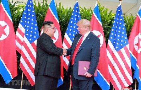Prensa internacional sigue de cerca la Cumbre Trump-Kim - ảnh 1