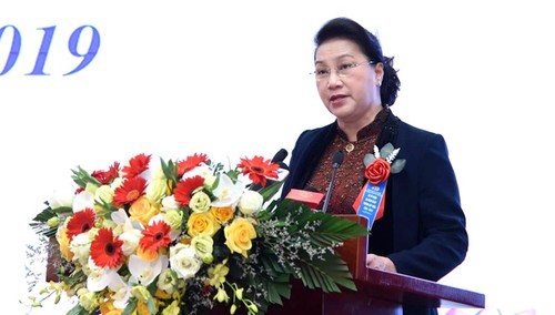 Jefa del Parlamento de Vietnam asiste a acto por fundación de Academia Nacional de Recursos Hídricos - ảnh 1