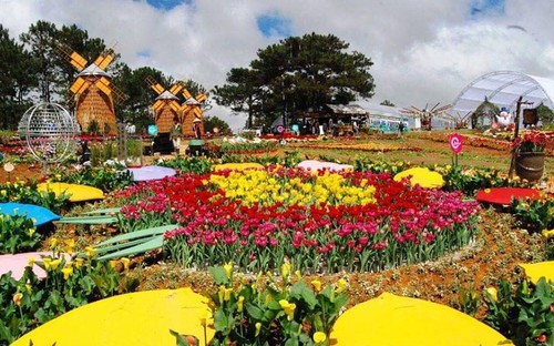 Festival de Flores Da Lat 2019 atrae turistas a Lam Dong - ảnh 1
