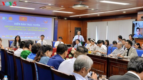 Foro en línea sobre el acuerdo de libre comercio entre Vietnam y la UE - ảnh 1