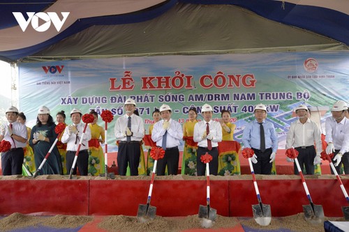 Comienzan la construcción de una estación de VOV en el Sur de la región central de Vietnam - ảnh 1
