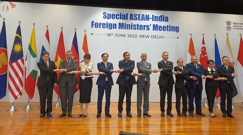 Canciller vietnamita asiste a Reunión Especial de Ministros de Relaciones Exteriores de ASEAN e India  - ảnh 1