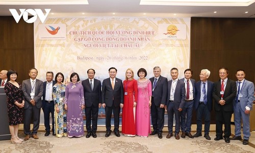 Vuong Dinh Hue se reúne con empresarios vietnamitas en Europa - ảnh 1