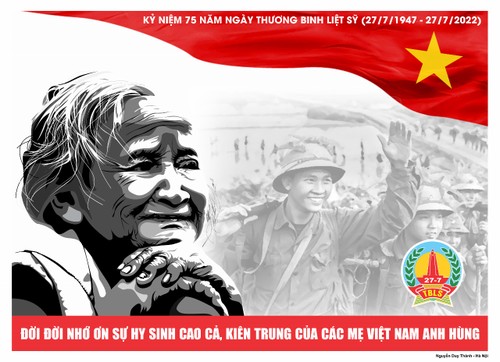 Exposición en Hanói con motivo del 75 aniversario del Día de los Inválidos y Mártires de Guerra - ảnh 1