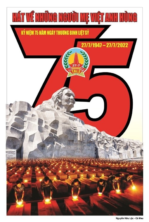 Carteles para celebrar el 75 aniversario del Día de los Inválidos y Mártires de Guerra - ảnh 9