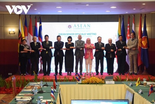 Reunión de altos funcionarios de la ASEAN en Camboya - ảnh 1
