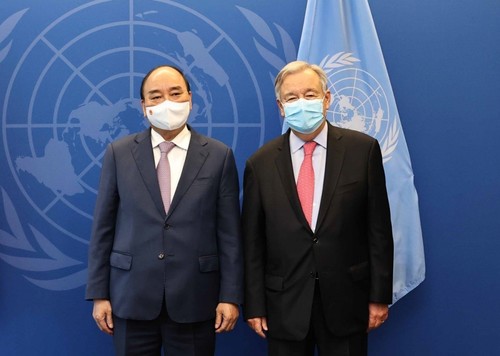 Secretario general de la ONU comienza su visita de trabajo en Vietnam - ảnh 1