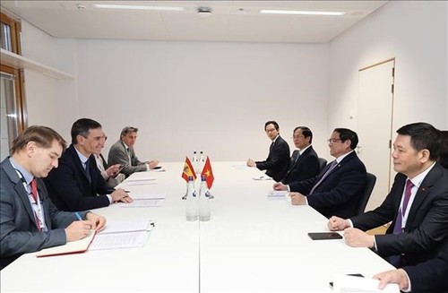 Primer ministro vietnamita se reúne con su par español en Bruselas - ảnh 1