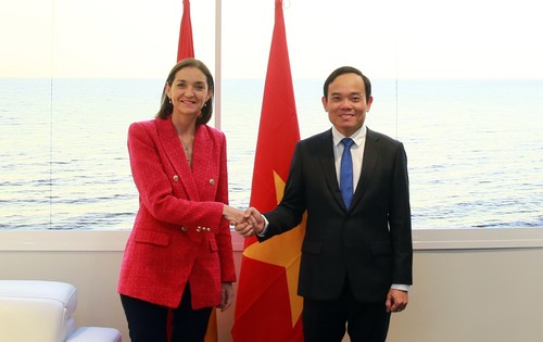 Viceprimer ministro de Vietnam se reúne con la Ministra de Industria, Comercio y Turismo de España - ảnh 1