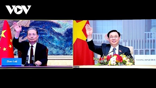 Líderes parlamentarios de Vietnam y China sostienen conversaciones en línea sobre múltiples temas - ảnh 1
