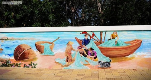 Debuta la pintura mural más larga de Vietnam - ảnh 7