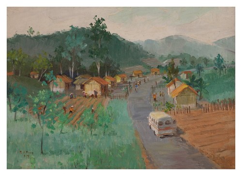 Presentan 80 pinturas sobre paisajes vietnamitas en el Museo de Bellas Artes - ảnh 1