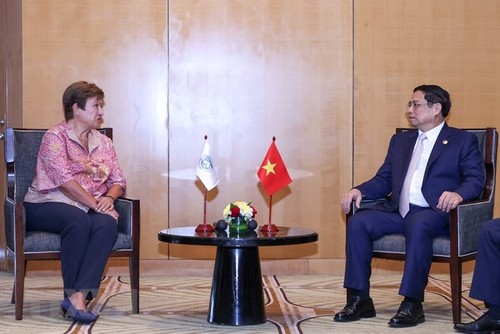 Premier de Vietnam se reúne con Directora Gerente del FMI - ảnh 1