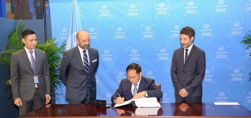 Vietnam firma Acuerdo sobre la Conservación y Uso Sostenible de Biodiversidad Marina - ảnh 1