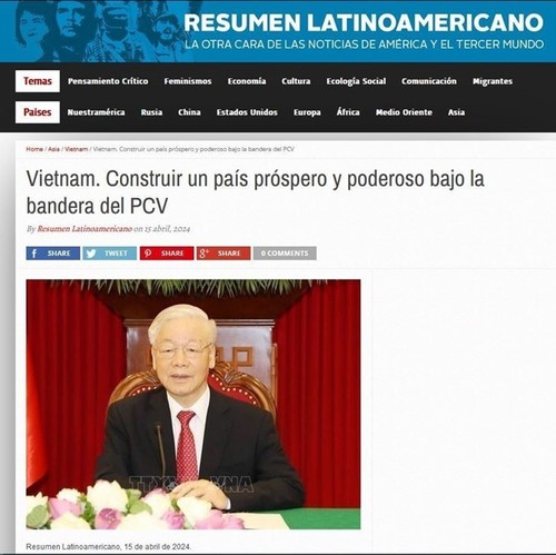 Prensa argentina publica artículo escrito por líder político vietnamita - ảnh 1