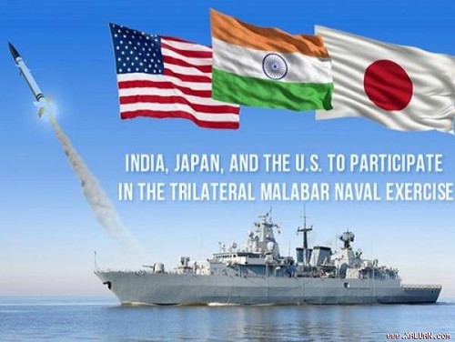 日本和印度同意推动与美国的三方国防合作 - ảnh 1