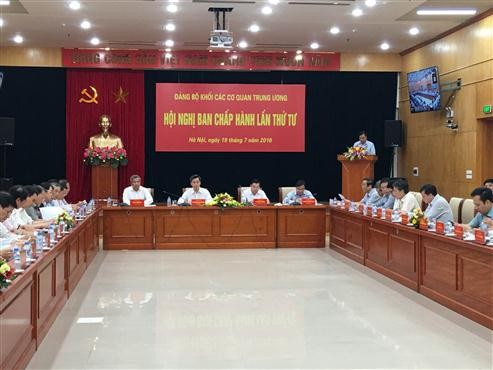 越共中央机关党委第4次会议举行 - ảnh 1