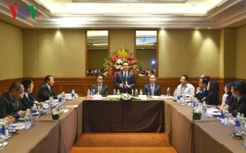 越南政府副总理武德担与越南面向可持续发展的企业理事会举行工作座谈会 - ảnh 1